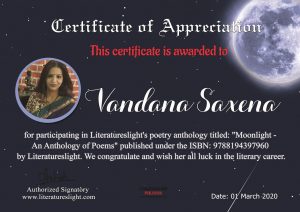 Vandana Saxena Published Work