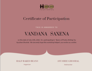 Vandana Saxena's Blog